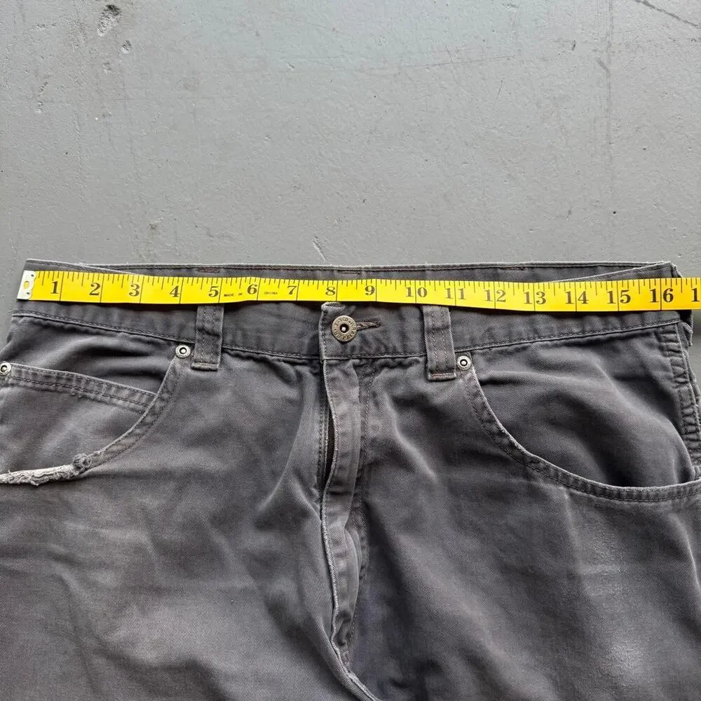 Vintage Wrangler Grey Carpenter Pants 35x30 Baggy Utility Workwear